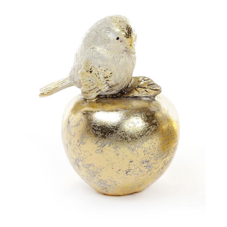 Декоративная статуэтка BonaDi Птичка на яблоке (218-444)