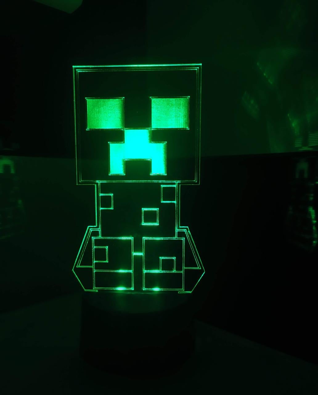 3D-ночник Крипер Mincraft несколько подсветок/на пульте (1555719971)