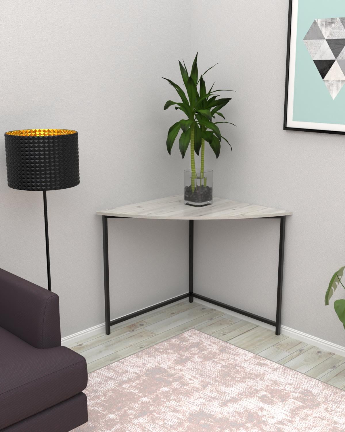 Столик угловой в стиле лофт EcoLoft DSP-1500-2 Дуб Кортона (35957941)