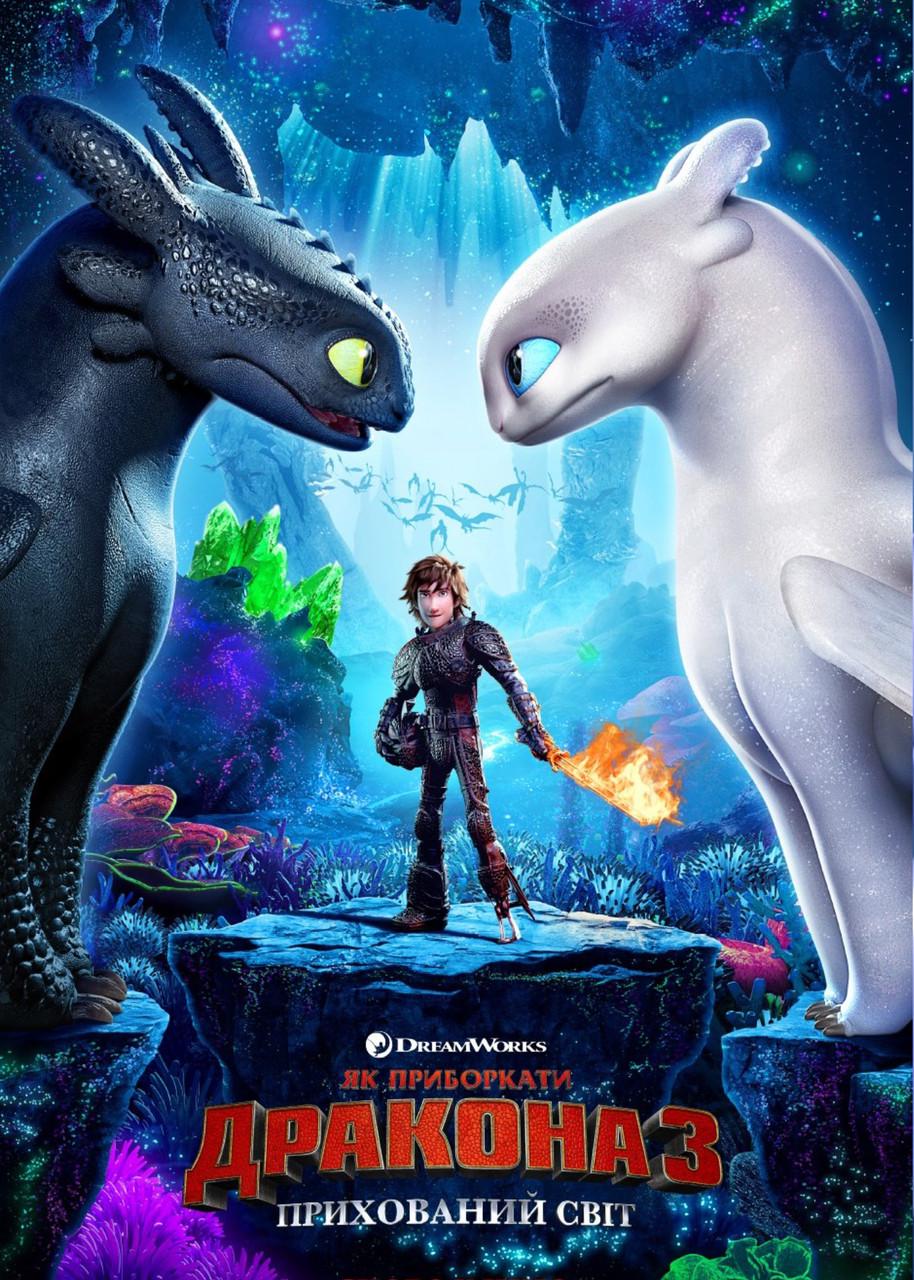 Картина GeekLand How to train your dragon постер к мультфильму