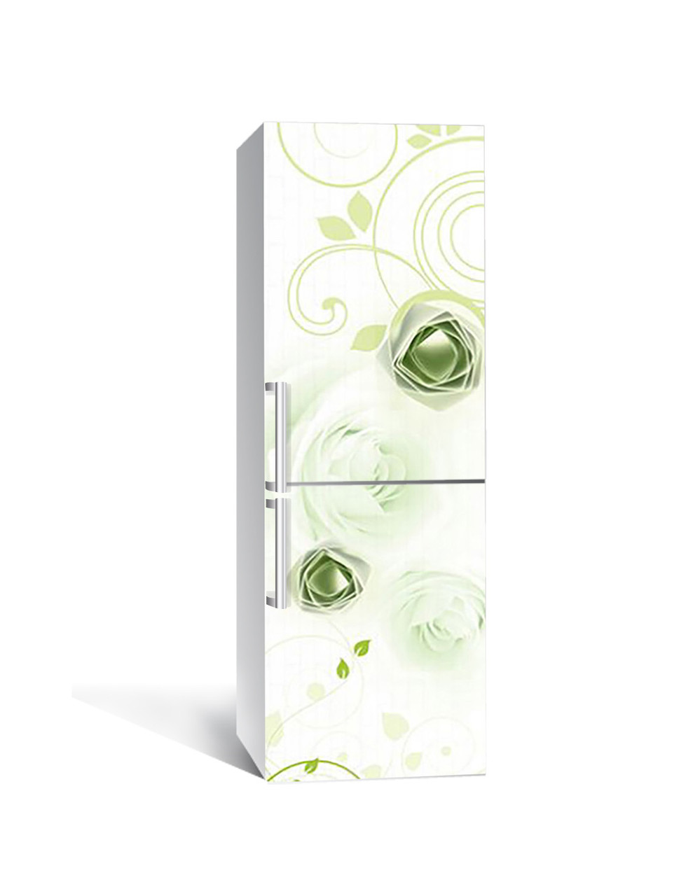 Наклейка 3D на холодильник Zatarga "Изумрудное оригами" виниловая 650х2000 мм Наклейка 3D на холодильник Zatarga "Изумрудное оригами" виниловая 650х2000 мм