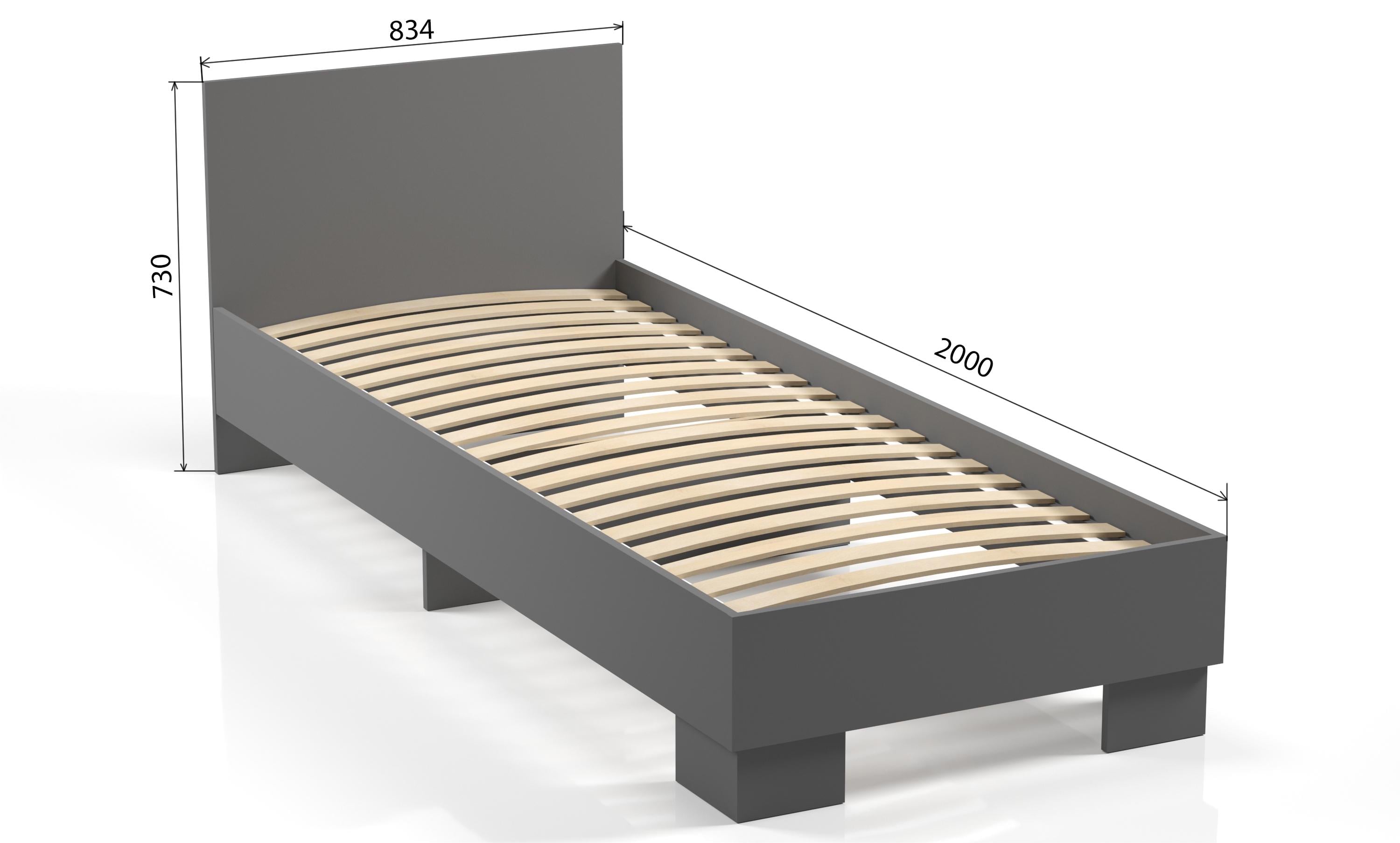 Кровать Orange-Line Тина 80x200 см Серый графит (406318)