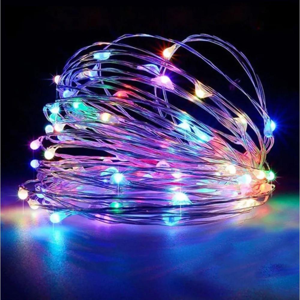 Гірлянда світлодіодна Xmas Кінський хвіст 220V 200 Led 2 m Різнокольоровий (43857) Гірлянда світлодіодна Xmas Кінський хвіст 220V 200 Led 2 m Різнокольоровий (43857)
