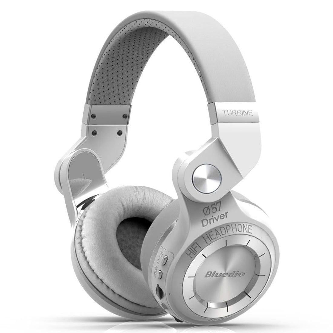Наушники беспроводные Bluedio T2 Plus со встроенным радио Белый (29)