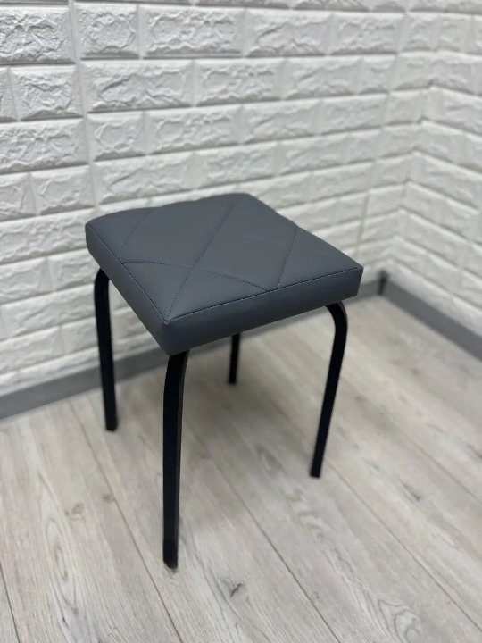 Табурет кухонний Tutti Lux в чорному каркасі 30х30х45 см Синій (28374855)