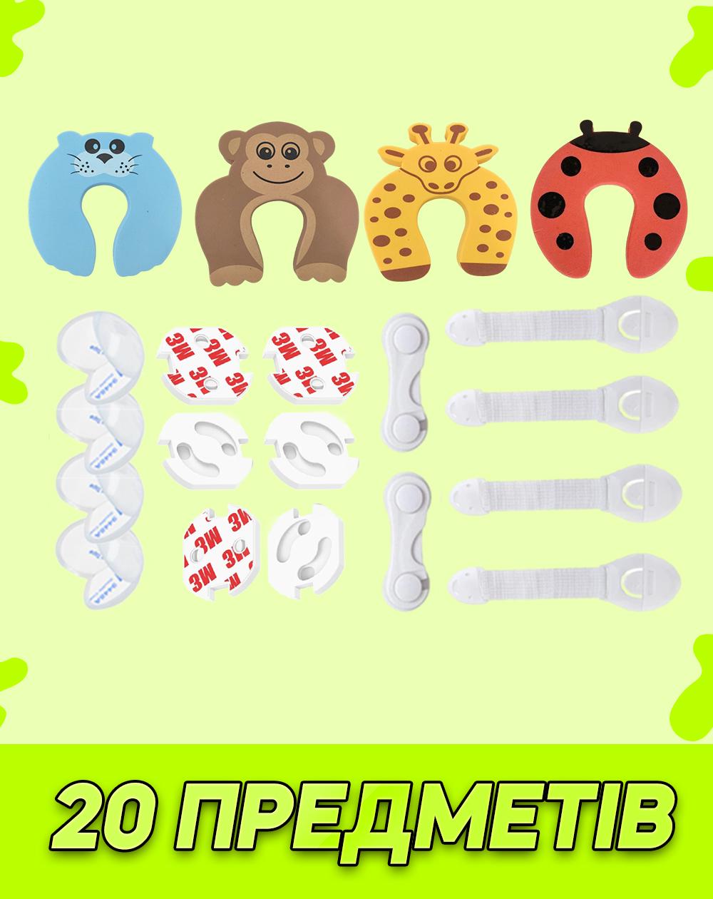 Захист на меблі та розетки від дітей VELA 20 шт. Різнокольоровий (00905) - фото 2 Захист на меблі та розетки від дітей VELA 20 шт. Різнокольоровий (00905) - фото 2