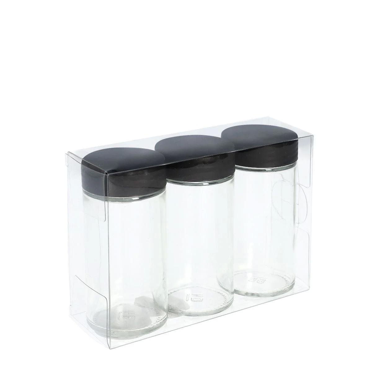 Набор для специй Homla OTTO 9х4 см 3 шт. Прозрачный (202189) Набор для специй Homla OTTO 9х4 см 3 шт. Прозрачный (202189)