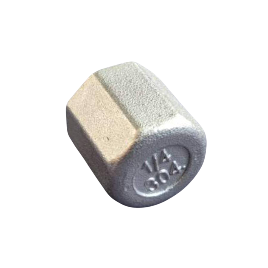 Заглушка муфтова шестигранна DN8 BSPP н/ж сталь AISI304 Class-150 внутрішня різьба 1/4" (29203193) - фото 1 Заглушка муфтова шестигранна DN8 BSPP н/ж сталь AISI304 Class-150 внутрішня різьба 1/4" (29203193) - фото 1