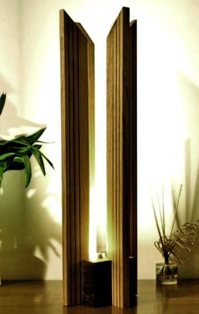 Светильник напольный из дерева Смаковер Мускат (НПС-003407)