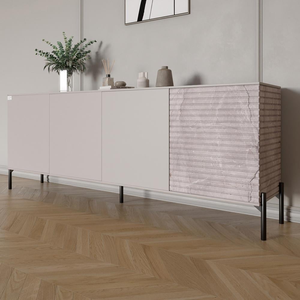 Комод в гостиную Lion Грей на черных металлических ножках 204x38x76,5 см Кашемир/Камень (000-000-2049) Комод в гостиную Lion Грей на черных металлических ножках 204x38x76,5 см Кашемир/Камень (000-000-2049)