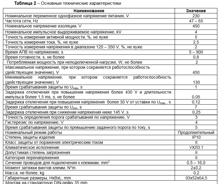 Реле напряжения Новатек Электро РН-263Т 63А мультифункциональное - фото 4 Реле напряжения Новатек Электро РН-263Т 63А мультифункциональное - фото 4