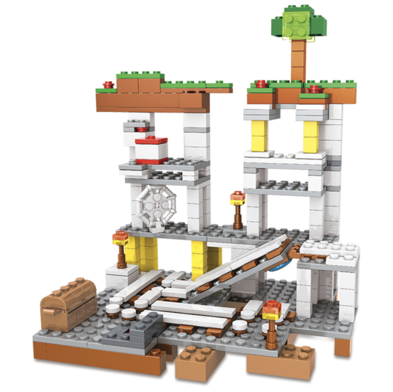 Конструктор My World Будівництво шахти 474 деталей (SJ82001) - фото 9 Конструктор My World Будівництво шахти 474 деталей (SJ82001) - фото 9