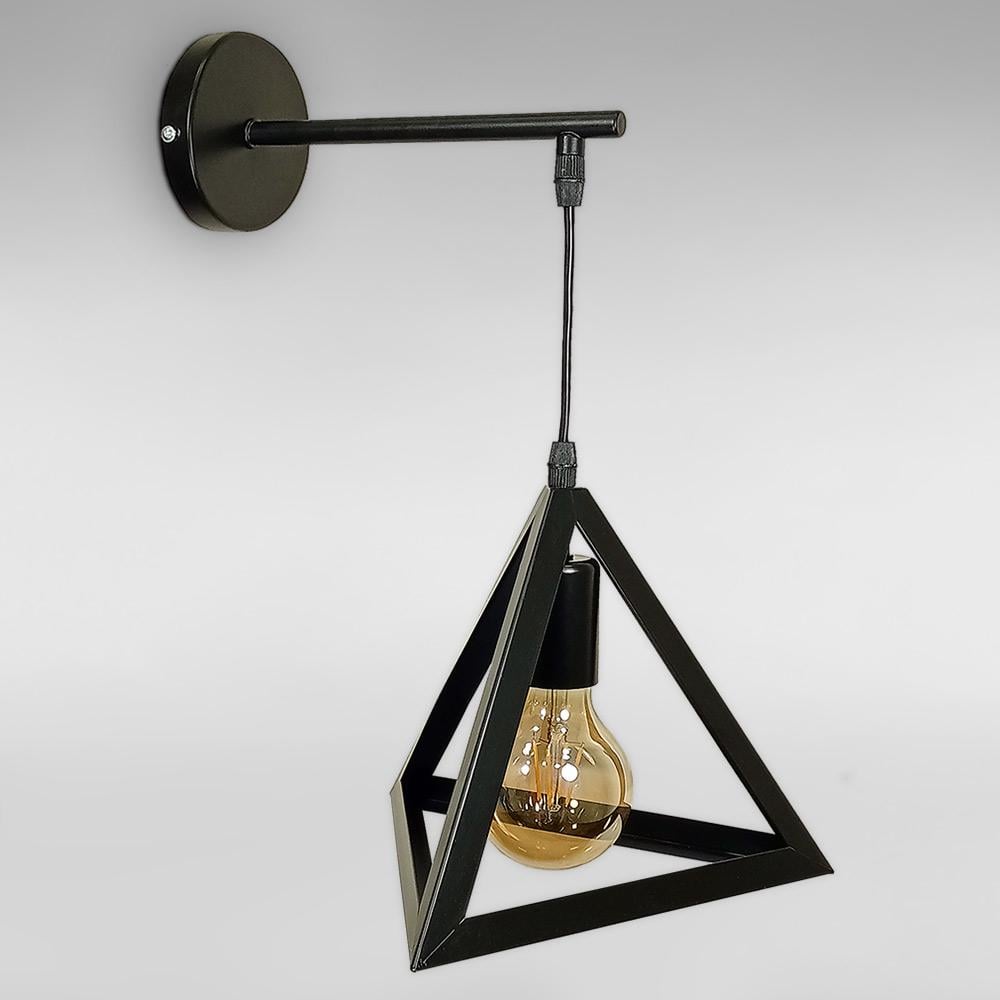 Cветильник настенный пирамида Light House LS-17204F2-1W BK Черный