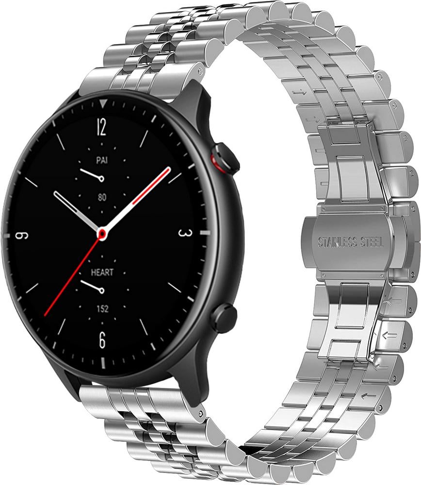 Браслет металлический Stech для Amazfit GTR 2e Silver (25257-59)