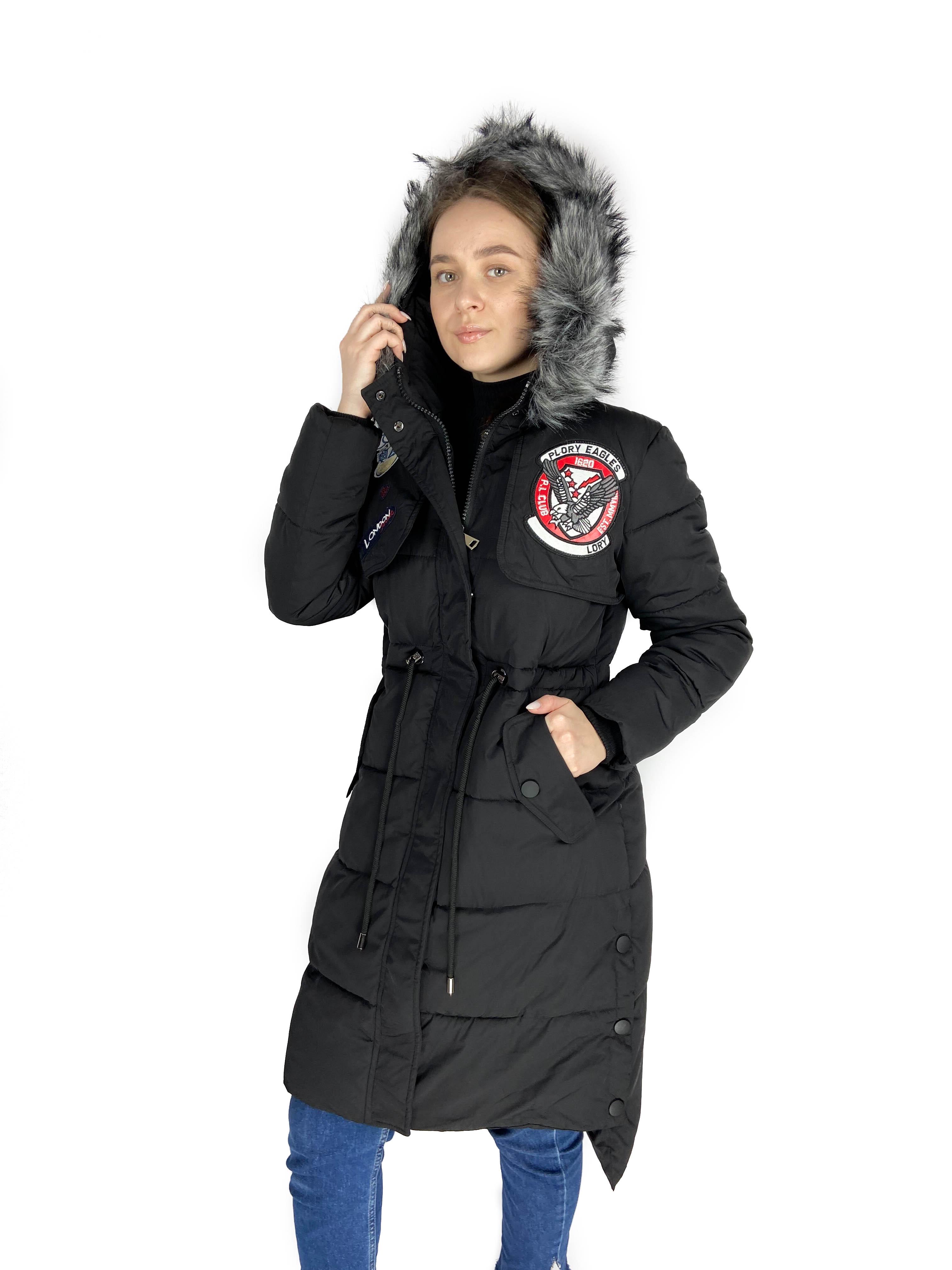 Парка жіноча зимова XUECHENHAN XL Чорний - фото 2 Парка жіноча зимова XUECHENHAN XL Чорний - фото 2