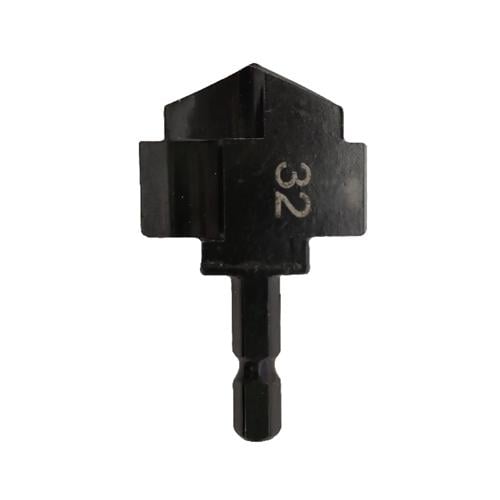 Сверло плоское ступенчатое для PPR труб и восстановление фитингов HSS 32 мм Black (927147) - фото 1