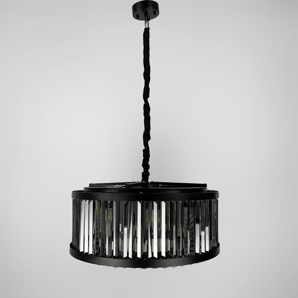 Люстра з графітовими пластинами Ø 60 см Чорний (MJ 160-600 BK)