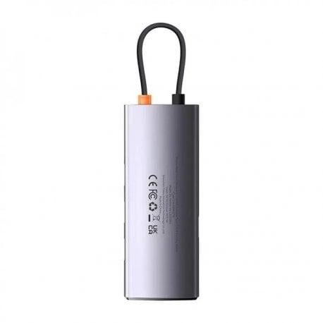 Адаптер HUB BASEUS Metal Gleam Multifunctional 4в1 Type-C 4xUSB3.0 Gray (WKWG070013) - фото 5