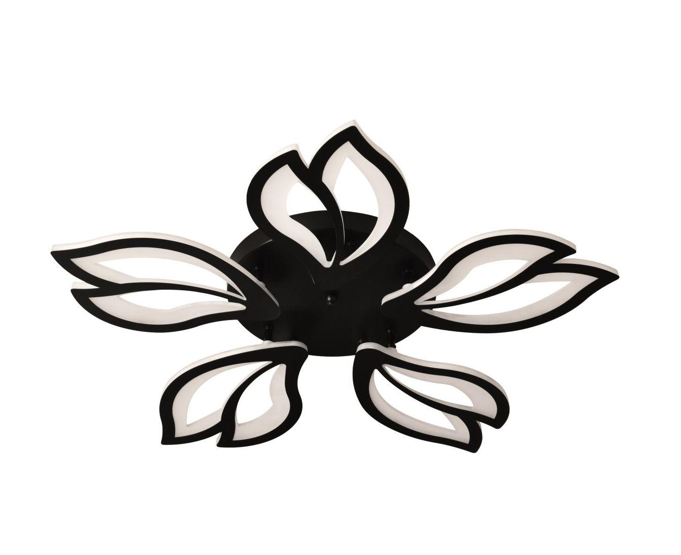 Люстра светодиодная акриловая Valeso V L6078-5 BK на 5 плафонов Люстра светодиодная акриловая Valeso V L6078-5 BK на 5 плафонов