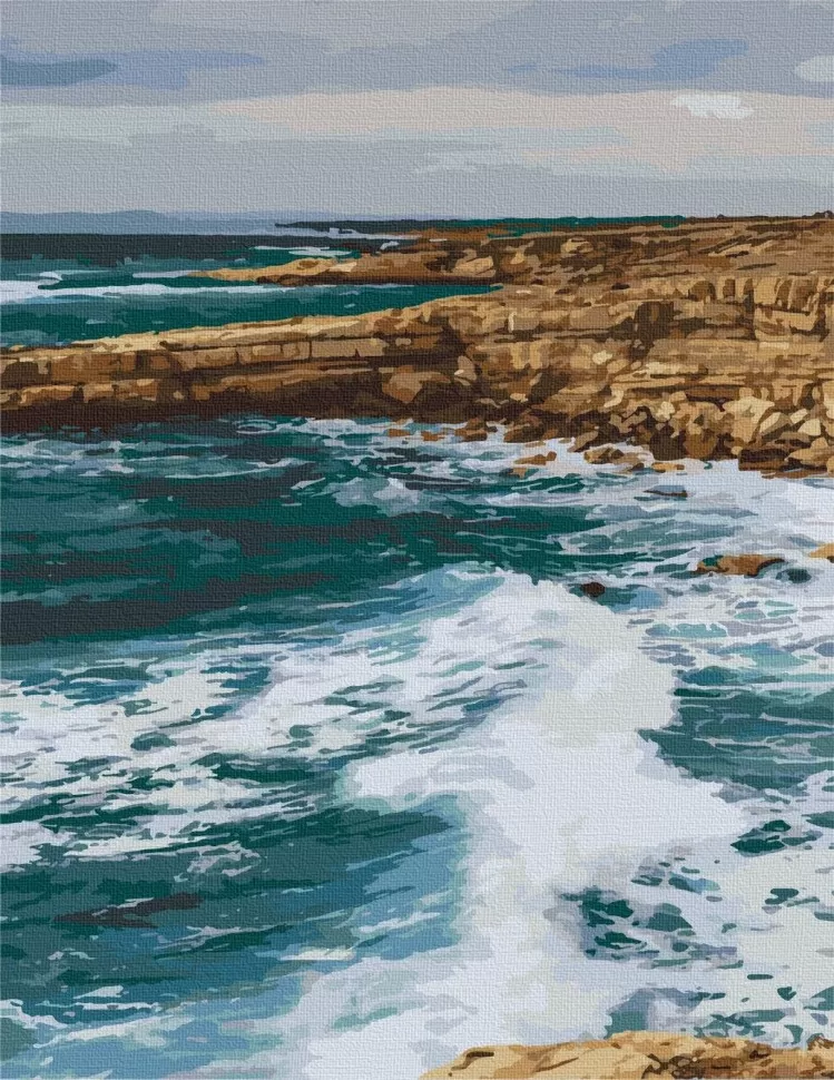 Картина по номерам Art Craft "Побережье пафос кипр" 40x50 см (10531-AC)
