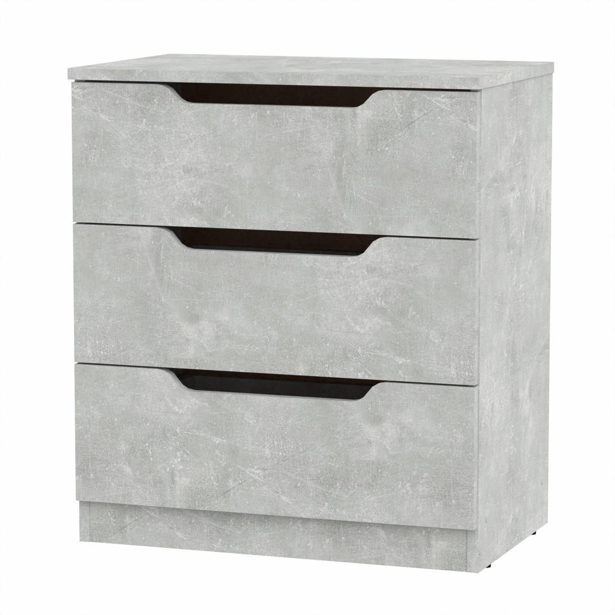 Комод Компаніт з 3 шухлядами 61х38х69 см Ательє світлий (26966099) - фото 1 Комод Компаніт з 3 шухлядами 61х38х69 см Ательє світлий (26966099) - фото 1