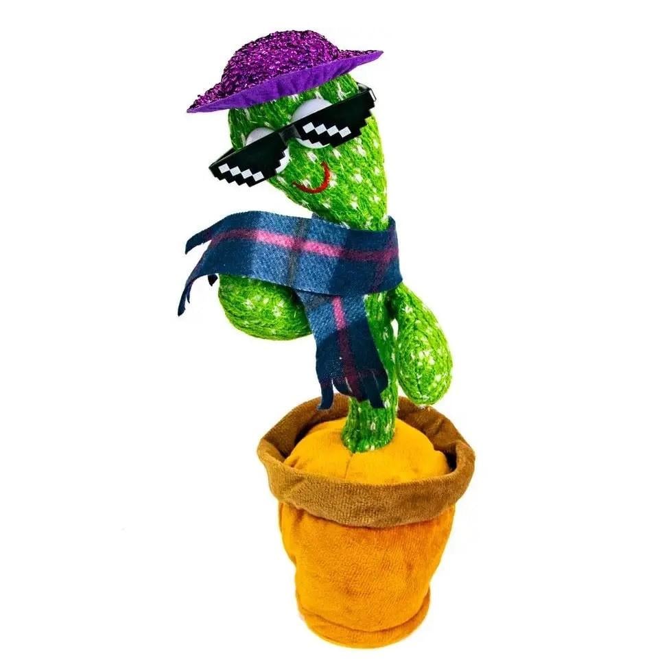 Іграшка RIAS Dancing Cactus в окулярах та капелюсі Green (3_05764)