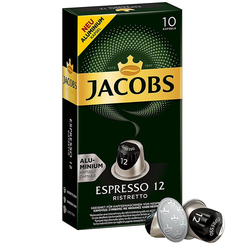 Кофе в капсулах Jacobs Espresso 12 Ristretto 10 шт.