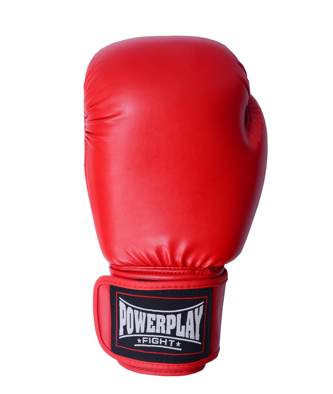 Боксерские перчатки PowerPlay 3004 Classic 12 ун. Красный (PP_3004_12oz_Red) - фото 2