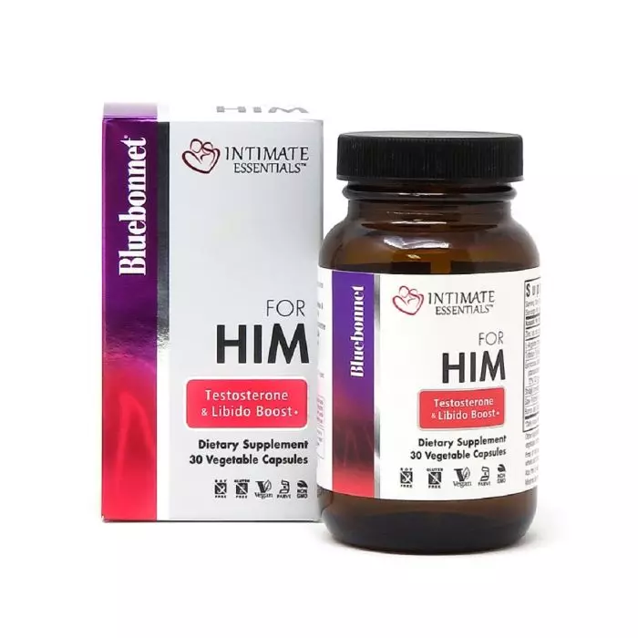 Комплекс для нього Bluebonnet Nutrition Intimate Essentials For Him Testosterone Libido Boost 30 капсул (BLB4000)