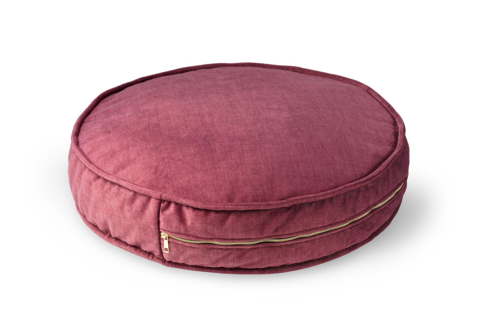 Подушка кругла для тварин Harley and Cho Island Memory Foam ⌀ 65 см Berry (3103208) - фото 5