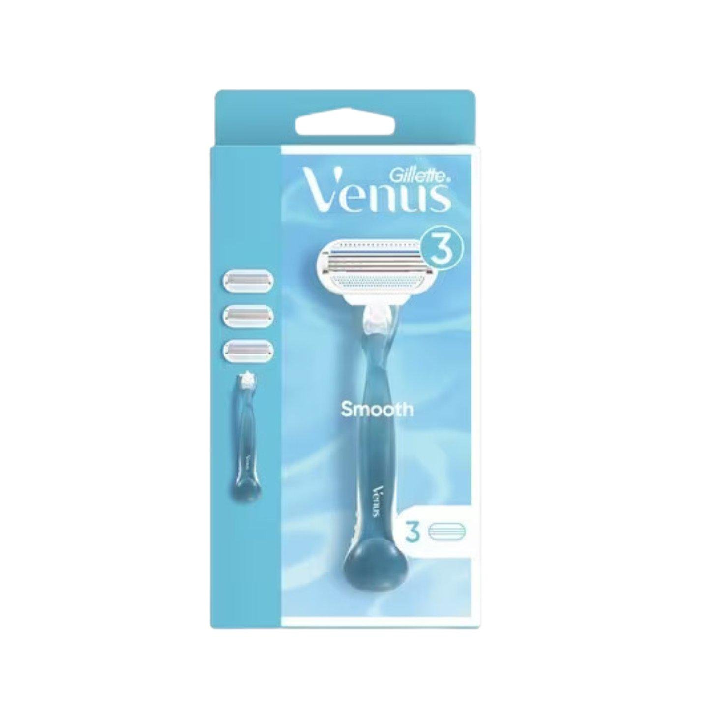 Станок для гоління жіночий Venus Smooth 3 змінні картриджі (НФ-00005367)