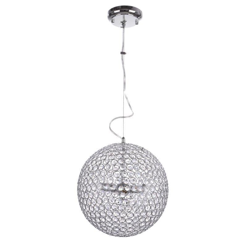Люстра подвесная хрустальный шар лофт Brille Br-01 386S/3 E14 CH