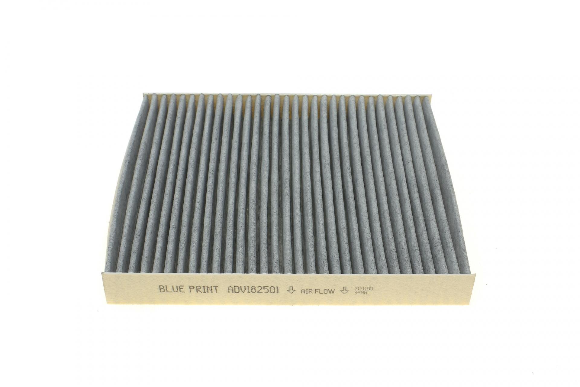 Фильтр салона BLUE PRINT для Skoda Fabia/Roomster/VW Polo 99-10 угольный (ADV182501)