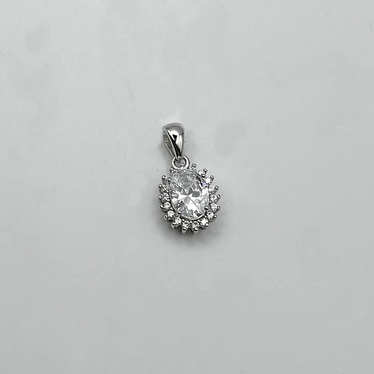 Серебряный кулон с кубическим цирконием 1,75 г (2607385758)