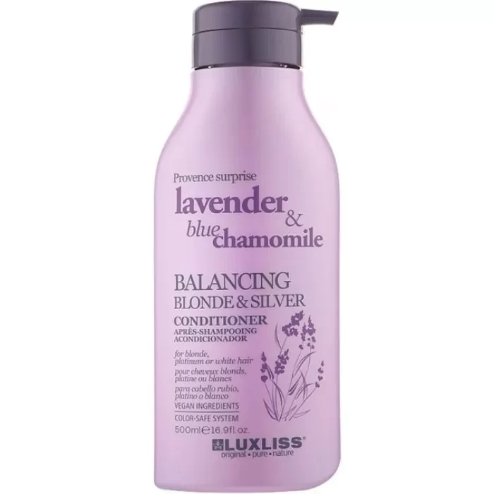 Кондиціонер для блонду освітленого або сивого волосся Luxliss Balancing Blonde & Silver Conditioner 500 мл (2687503733)