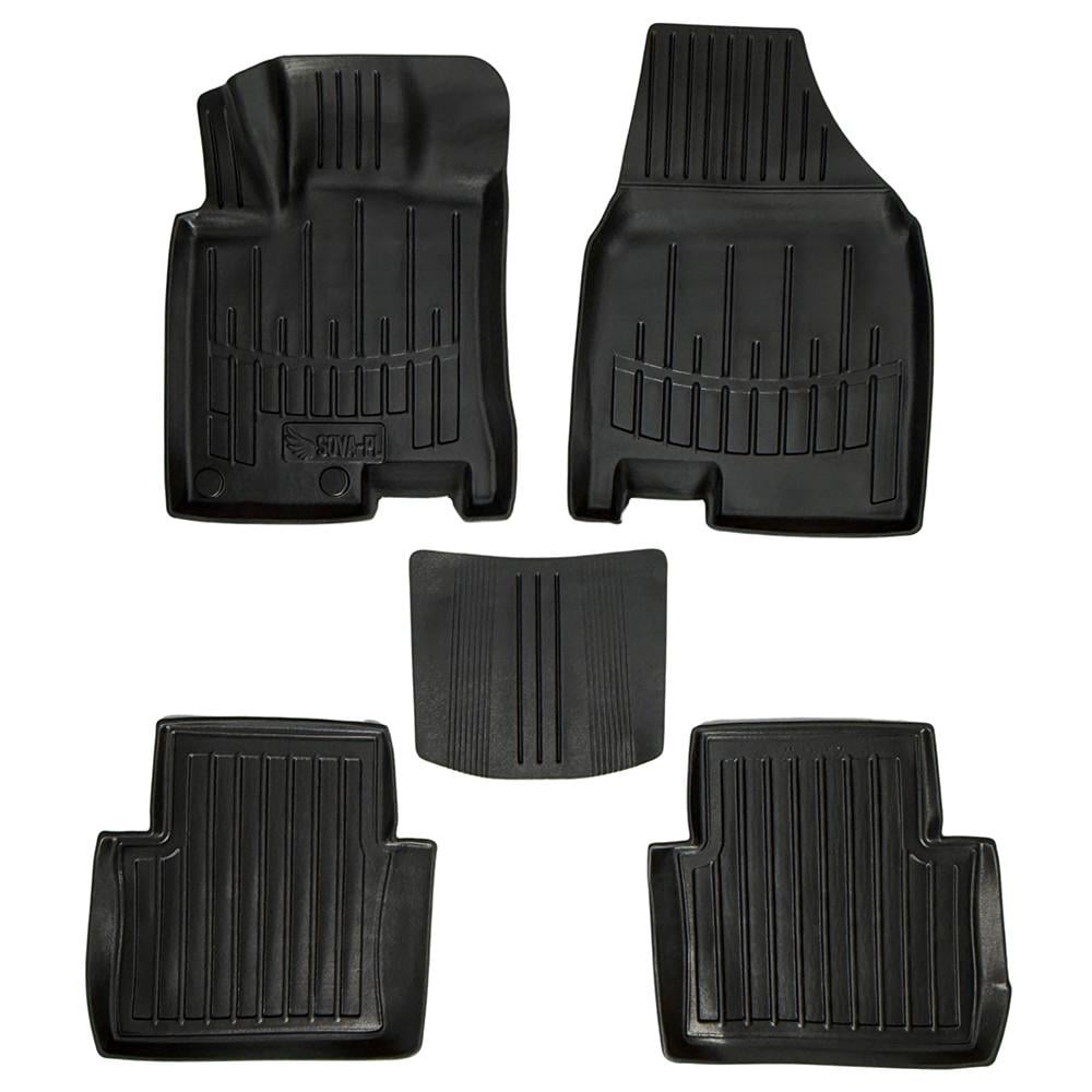 Коврики в салон SOVA-PL для Nissan Qashqai+2 2008-2014 резиновые 5 шт. Черный (28800703) Коврики в салон SOVA-PL для Nissan Qashqai+2 2008-2014 резиновые 5 шт. Черный (28800703)