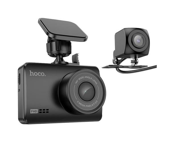 Видеорегистратор автомобильный Hoco DV3 24,5" IPS и камера заднего вида Black