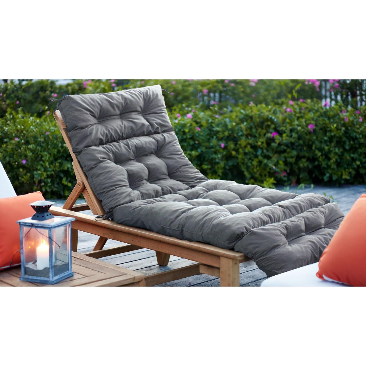 Матрас для шезлонга МІ0008 190х60х10 см Серый (162227) Матрас для шезлонга МІ0008 190х60х10 см Серый (162227)