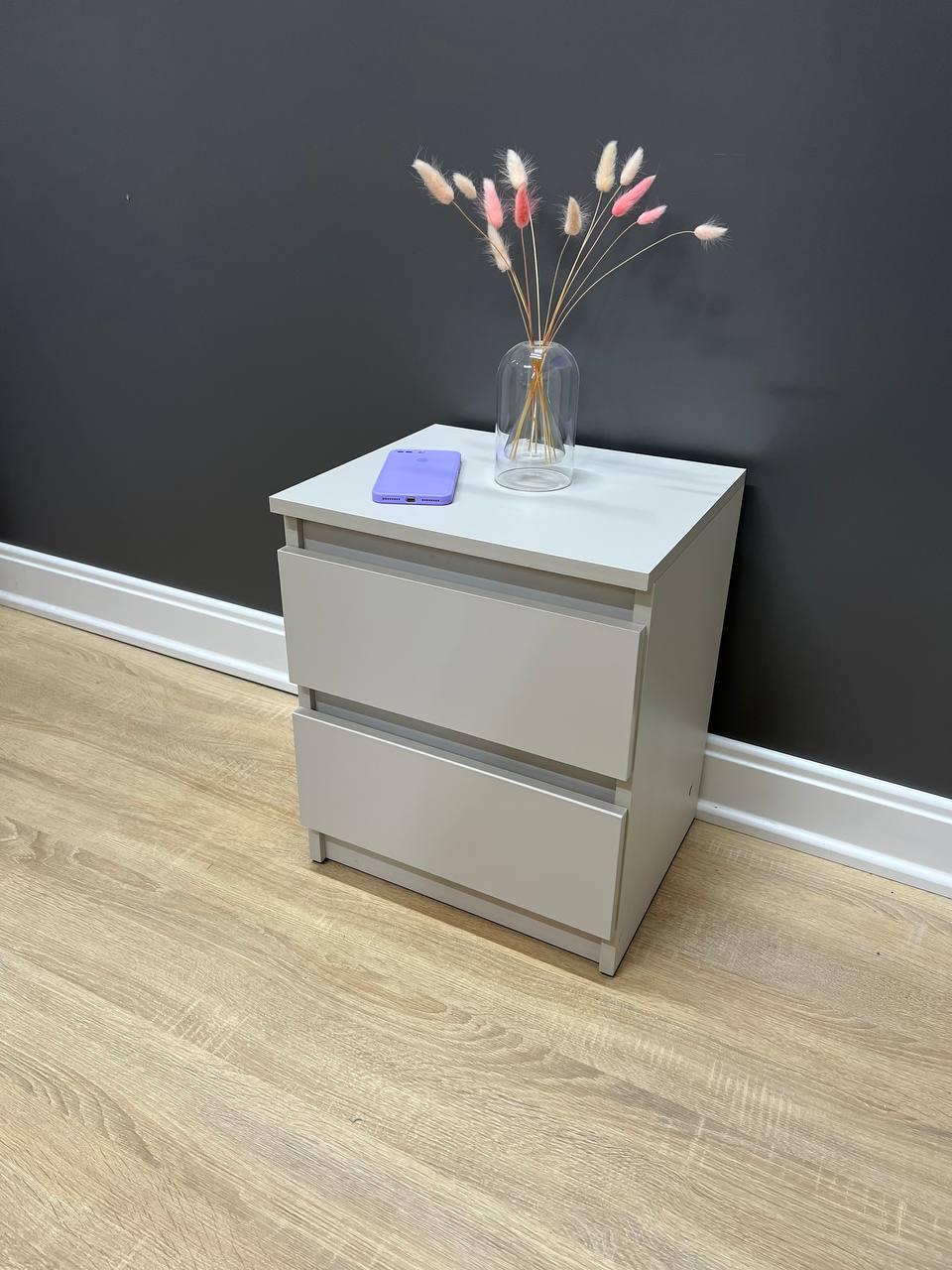 Тумба приліжкова Кватро 2 шухляди 400х480х340 мм Кашемір - фото 5 Тумба приліжкова Кватро 2 шухляди 400х480х340 мм Кашемір - фото 5