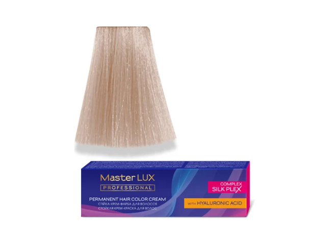 Крем-краска для волос стойкая Master LUX 10.81 яркий блонд 60 мл Жемчужно-пепельный