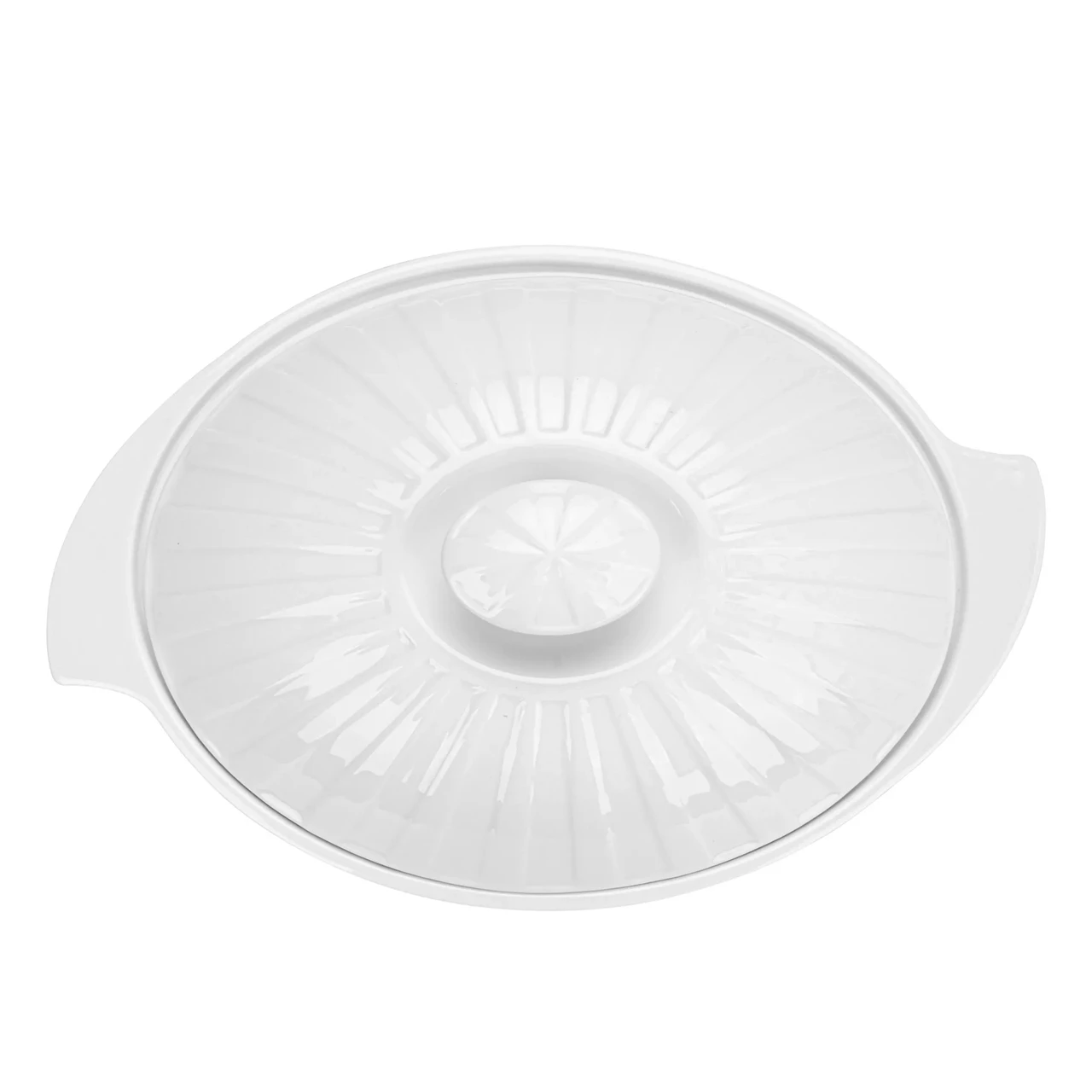 Форма овальная для запекания Fissman Horeca 23,5x21x7,5 см 1600 мл из фарфора (14174) - фото 5