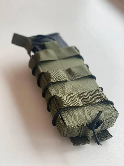 Подсумок для магазинов АК на кнопках Оливковый