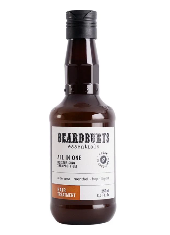 Шампунь кондиціонер гель для душу Beardburys All In One Essentials 250 мл (2360189269)