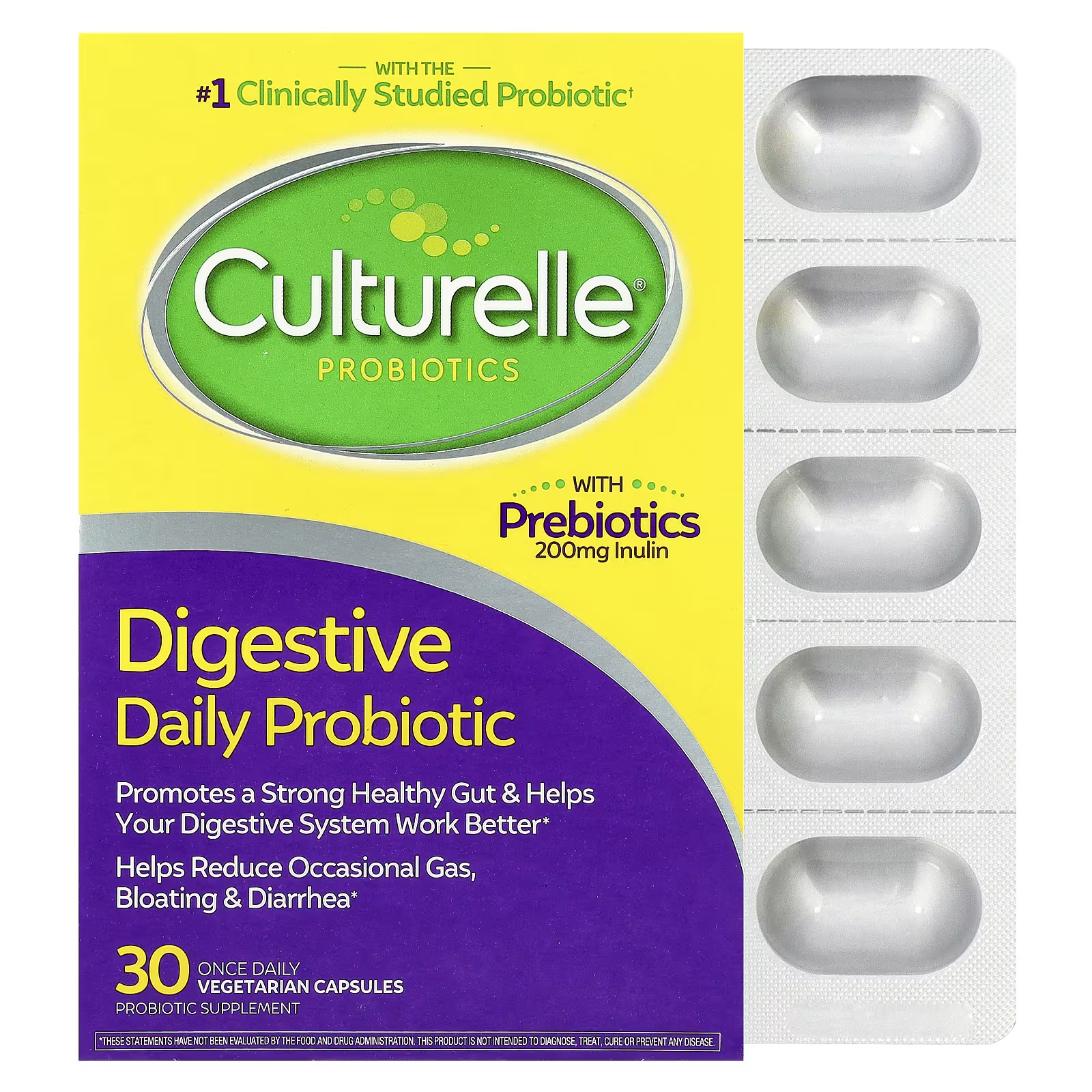 Пробиотик Culturelle для ежедневного употребления 10 млрд КОЕ 30 вег. капс. (28305043)