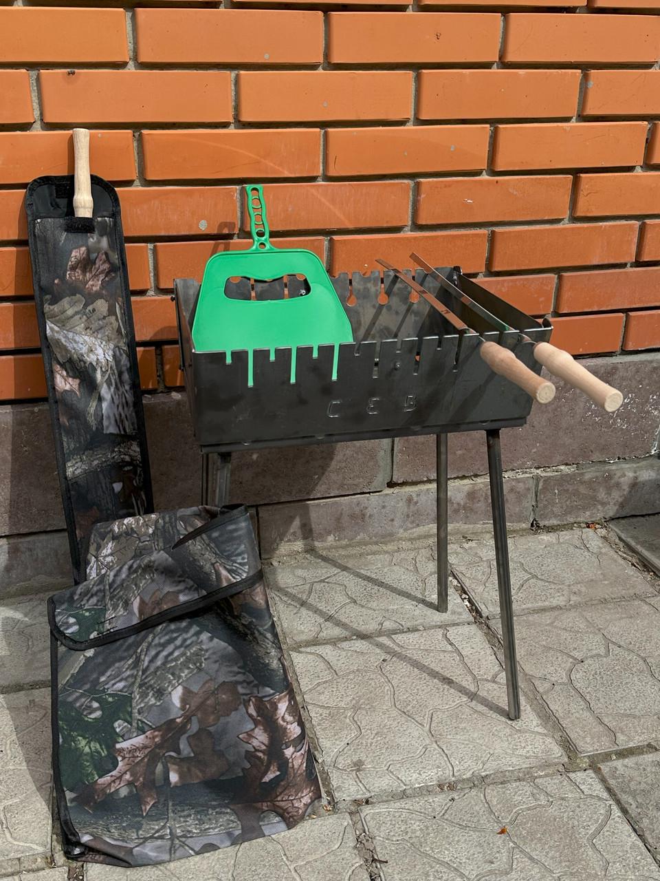 Мангал розкладний на 8 шампурів (991441380) - фото 2 Мангал розкладний на 8 шампурів (991441380) - фото 2