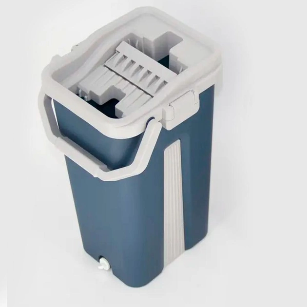 Комплект швабра с ведром и автоматическим отжимом 8 л - фото 6