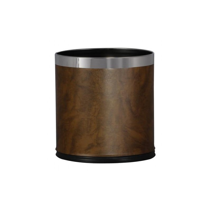 Корзина для мусора JVD с кожзаменителя 10л коричневая (10127)