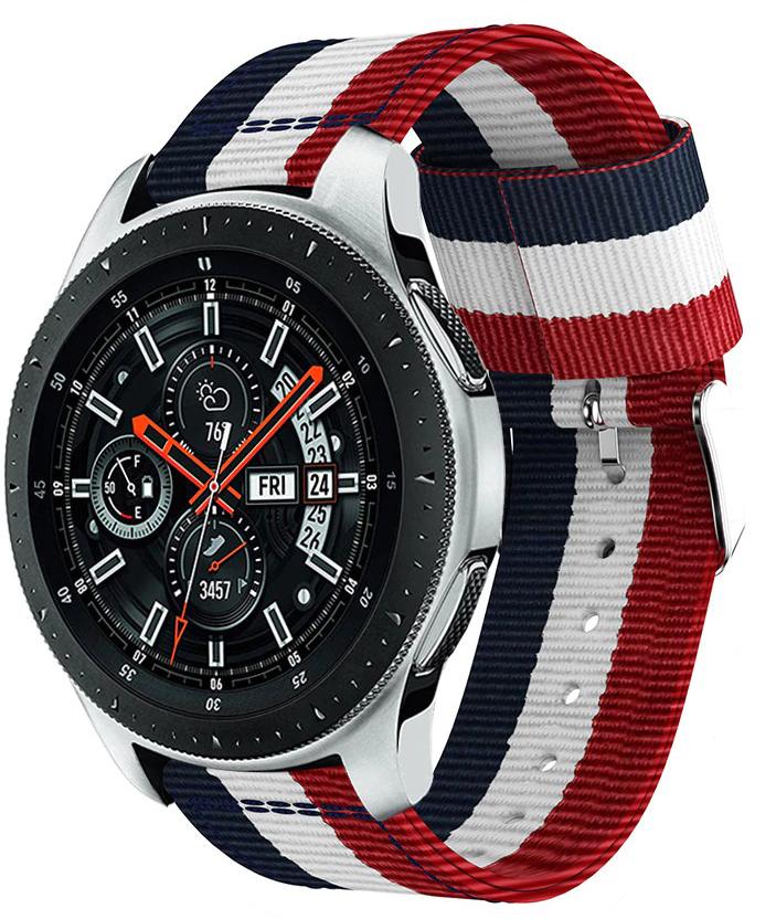 Ремешок тканевый Canvas для Samsung Galaxy Watch 46 мм Red/White/Blue (19648) Ремешок тканевый Canvas для Samsung Galaxy Watch 46 мм Red/White/Blue (19648)
