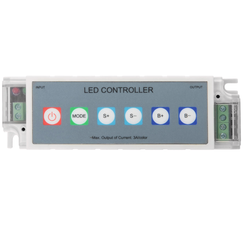 Контроллер освещения RGB FTC Радио21 ДК 12-24В 3×3А с пультом 130х40х51 мм 1 шт. (000032229_1) Контроллер освещения RGB FTC Радио21 ДК 12-24В 3×3А с пультом 130х40х51 мм 1 шт. (000032229_1)