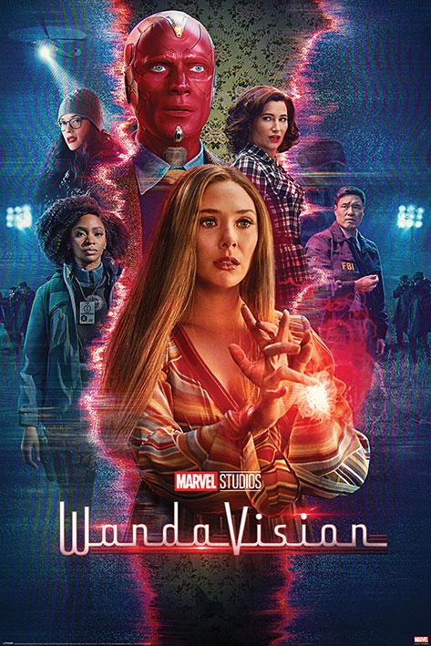 Постер плакат ВандаВижен Разлом Реальности/Wandavision Reality Rift 61x91,5 см
